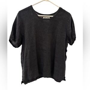 FLAX 100% Linen short sleeve shirt women’s small